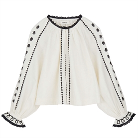 Skall Studio Ella Bluse, Silenced White/Black 